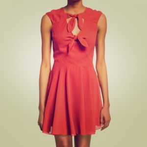 NEW Ali & Jay knot front Rust colored dress